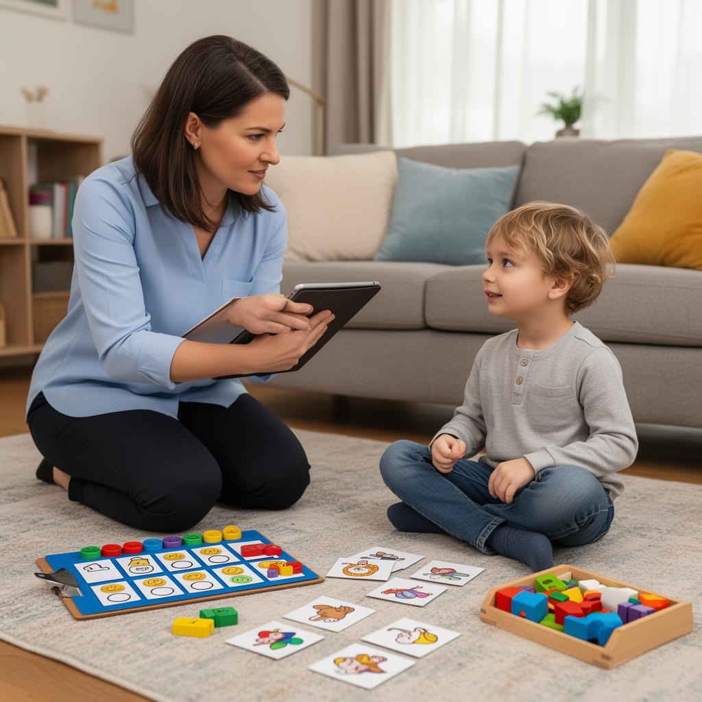 BCBA working with child